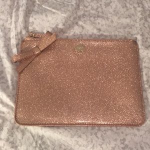 Rose Gold Glitter Kate Spade Clutch